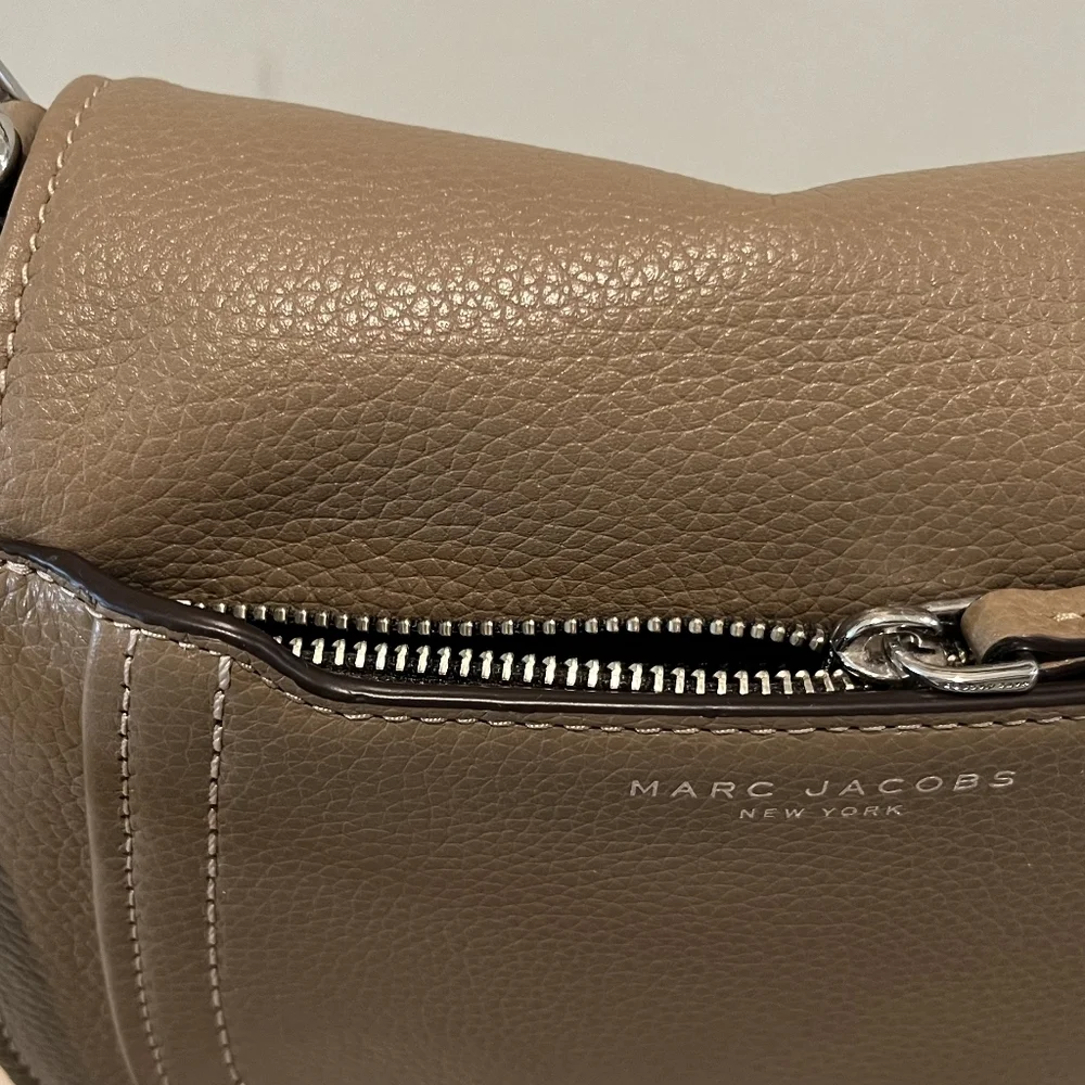Marc Jacobs Empire City Mini Shoulder Bag in French Grey Leather NWT